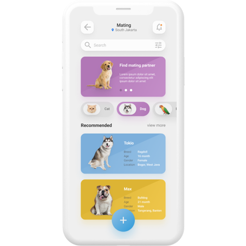 Mockup of PET.id app